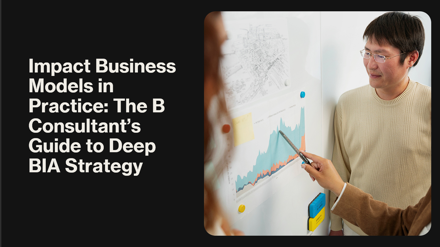 Impact Business Models in Practice: The B Consultant’s Guide to Deep BIA Strategy